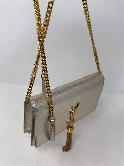 ysl crossbody silver chain